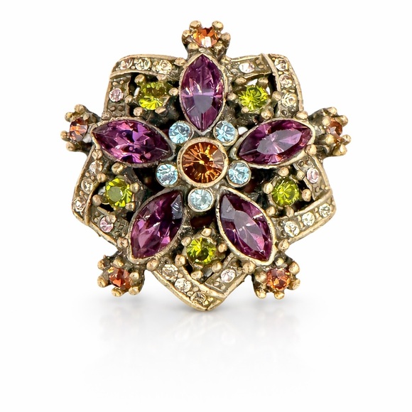 Heidi Daus Jewelry - Heidi Daus Authentic Vintage-Style Statement Ring “Breathless” Size 9 NWOT